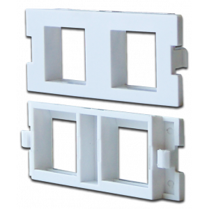 Вставка модульная на 1/2 кейстоуна в розетку LAN-MB, белая